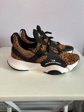 Womens Nike SuperRep Groove "Leopard" Shoes Size 10